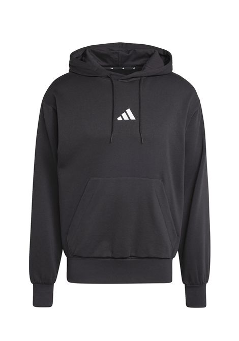 Felpa Adidas Essentials Feelcozy Fleece con Cappuccio Nero Uomo ADIDAS CORE | Felpe | JE3807-